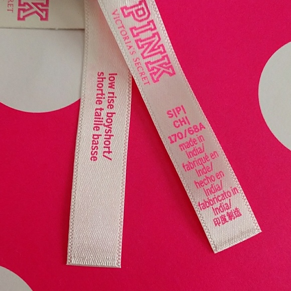 Size S PINK VICTORIA'S SECRET LOGO BOYSHORT. - Picture 3 of 3